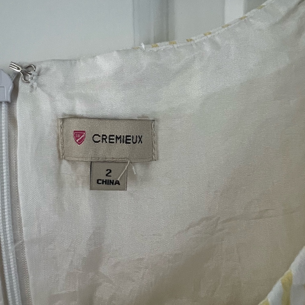 Daniel Cremieux Cream Textured Midi Dress - Picture 4 of 4